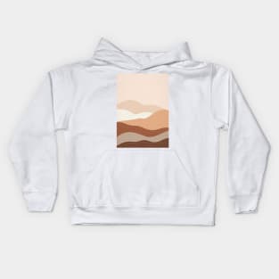 Abstract Bohemian Mountains Painting 6 Kids Hoodie